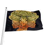 Indian Tribal Spiritual Elephant Print Flag