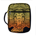 Indian Tribal Spiritual Elephant Print Front Pocket Bible Bag
