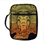 Indian Tribal Spiritual Elephant Print Front Pocket Bible Bag