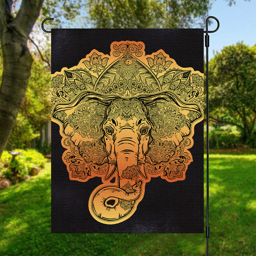 Indian Tribal Spiritual Elephant Print Garden Flag