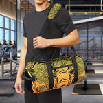 Indian Tribal Spiritual Elephant Print Gym Bag