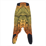 Indian Tribal Spiritual Elephant Print Hammer Pants
