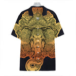 Indian Tribal Spiritual Elephant Print Hawaiian Shirt