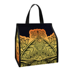 Indian Tribal Spiritual Elephant Print Insulated Lunch Tote