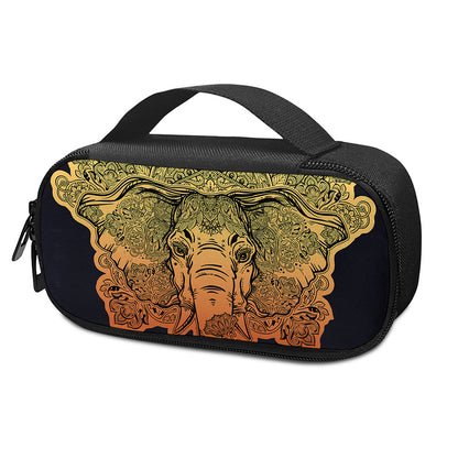 Indian Tribal Spiritual Elephant Print Insulin Cooler Travel Case