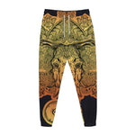 Indian Tribal Spiritual Elephant Print Jogger Pants