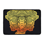 Indian Tribal Spiritual Elephant Print Kitchen Mat