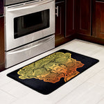 Indian Tribal Spiritual Elephant Print Kitchen Mat
