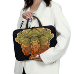 Indian Tribal Spiritual Elephant Print Laptop Sleeve With Handle