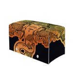 Indian Tribal Spiritual Elephant Print Leather Tissue Box Cover