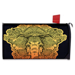 Indian Tribal Spiritual Elephant Print Mailbox Cover