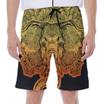 Indian Tribal Spiritual Elephant Print Men's Beach Shorts