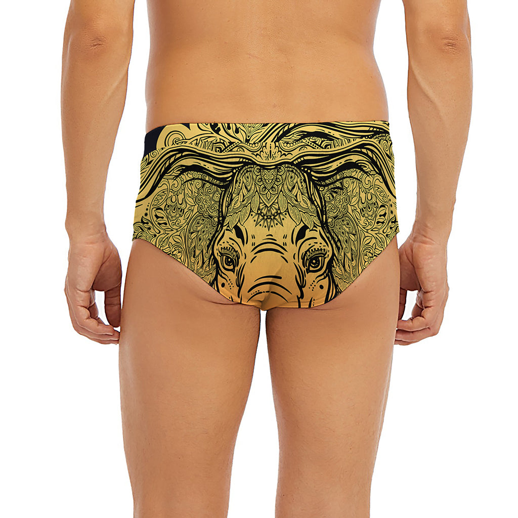 Indian Tribal Spiritual Elephant Print Men's Briefs