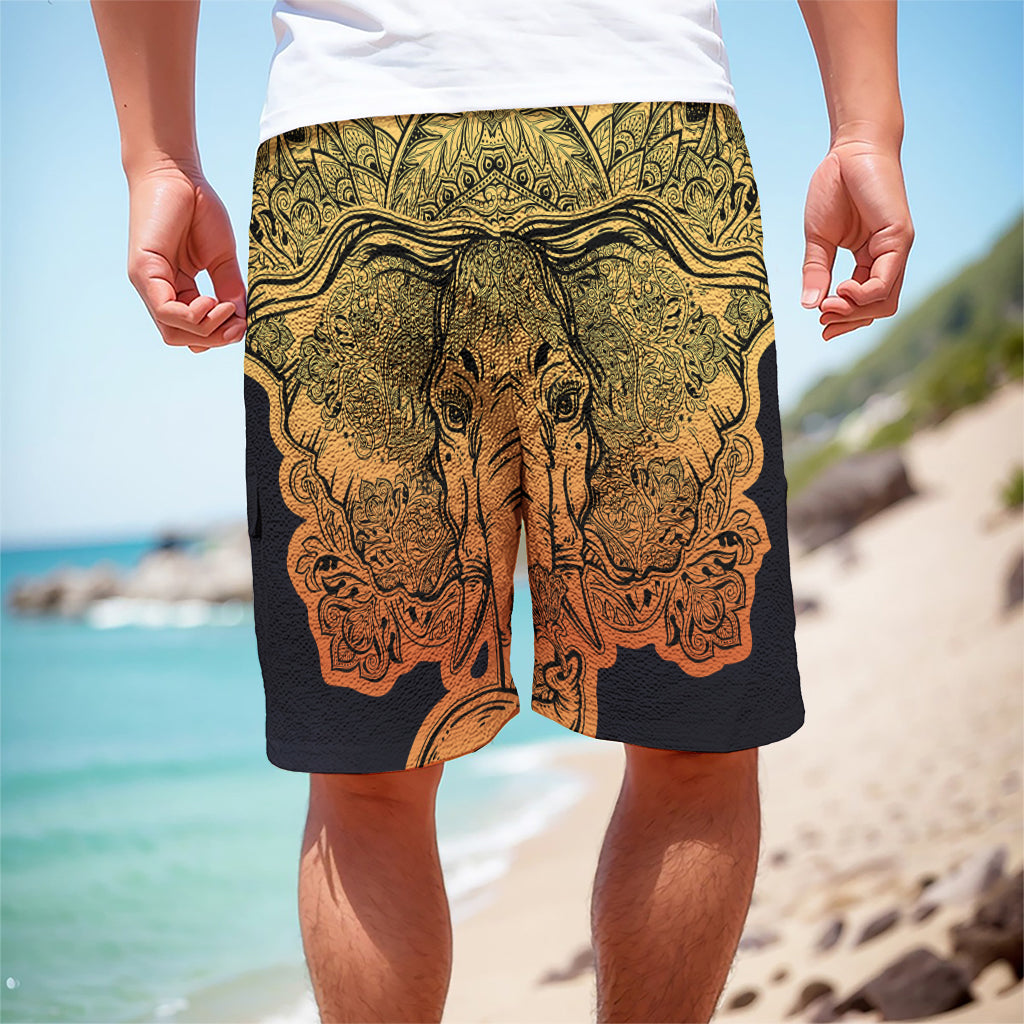 Indian Tribal Spiritual Elephant Print Men's Cargo Shorts