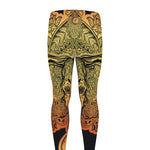 Indian Tribal Spiritual Elephant Print Men's leggings