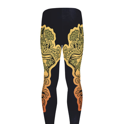 Indian Tribal Spiritual Elephant Print Men's leggings