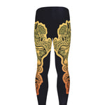Indian Tribal Spiritual Elephant Print Men's leggings