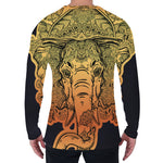 Indian Tribal Spiritual Elephant Print Men's Long Sleeve T-Shirt