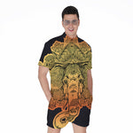 Indian Tribal Spiritual Elephant Print Men's Rompers