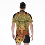 Indian Tribal Spiritual Elephant Print Men's Rompers