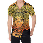 Indian Tribal Spiritual Elephant Print Men's Shirt