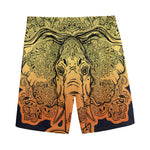 Indian Tribal Spiritual Elephant Print Men's Sports Shorts