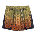 Indian Tribal Spiritual Elephant Print Mesh Shorts