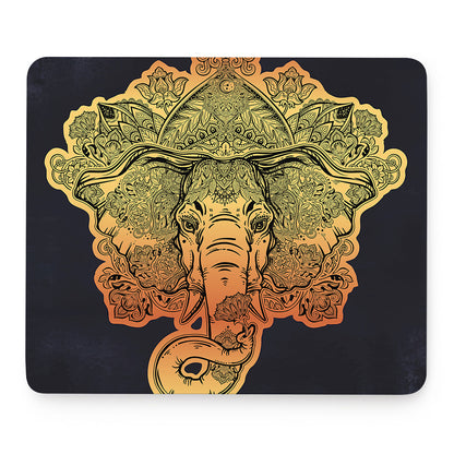 Indian Tribal Spiritual Elephant Print Mouse Pad