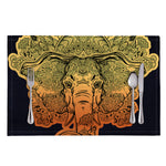 Indian Tribal Spiritual Elephant Print Placemat