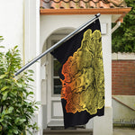 Indian Tribal Spiritual Elephant Print Polyester Flag