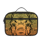 Indian Tribal Spiritual Elephant Print Portable Lunch Bag