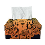 Indian Tribal Spiritual Elephant Print Rectangle Tissue Box Cover