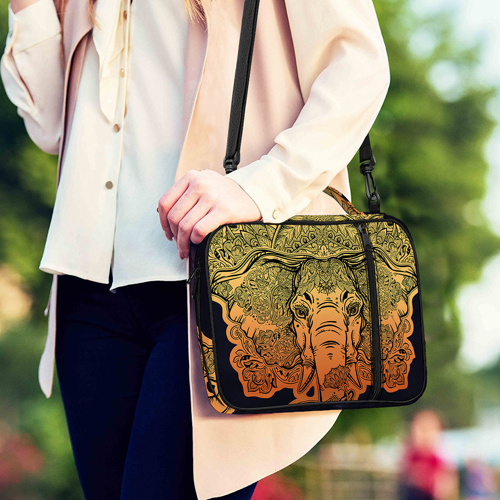 Indian Tribal Spiritual Elephant Print Shoulder Strap Bible Bag