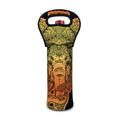 Indian Tribal Spiritual Elephant Print Single Neoprene Wine Tote