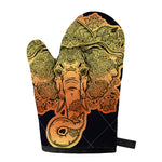 Indian Tribal Spiritual Elephant Print Single Oven Mitt