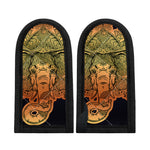 Indian Tribal Spiritual Elephant Print Skillet Handle Cover