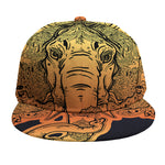 Indian Tribal Spiritual Elephant Print Snapback Cap