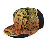 Indian Tribal Spiritual Elephant Print Snapback Cap