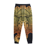 Indian Tribal Spiritual Elephant Print Sweatpants