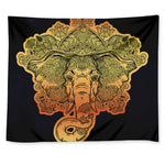 Indian Tribal Spiritual Elephant Print Tapestry