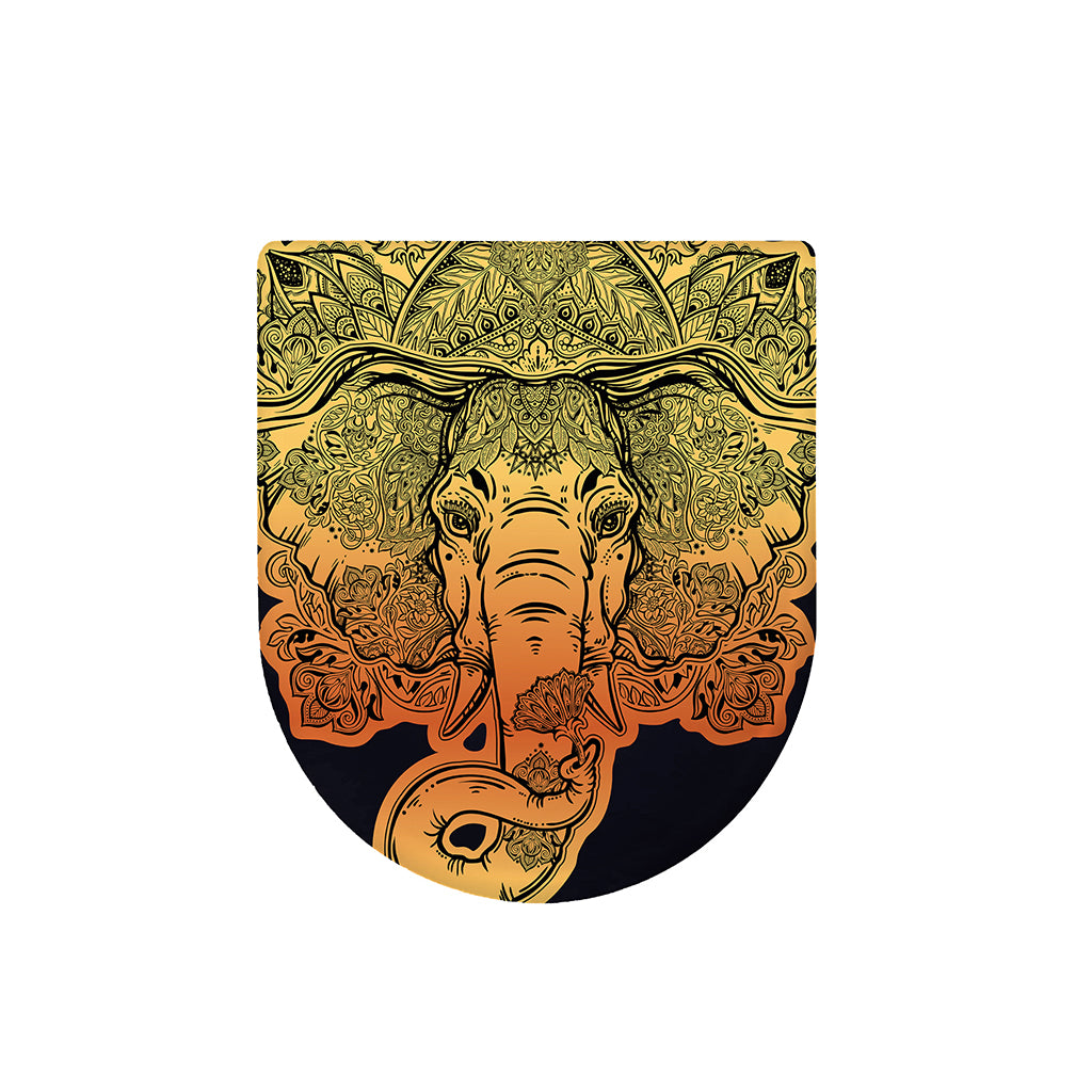 Indian Tribal Spiritual Elephant Print Toilet Lid Cover