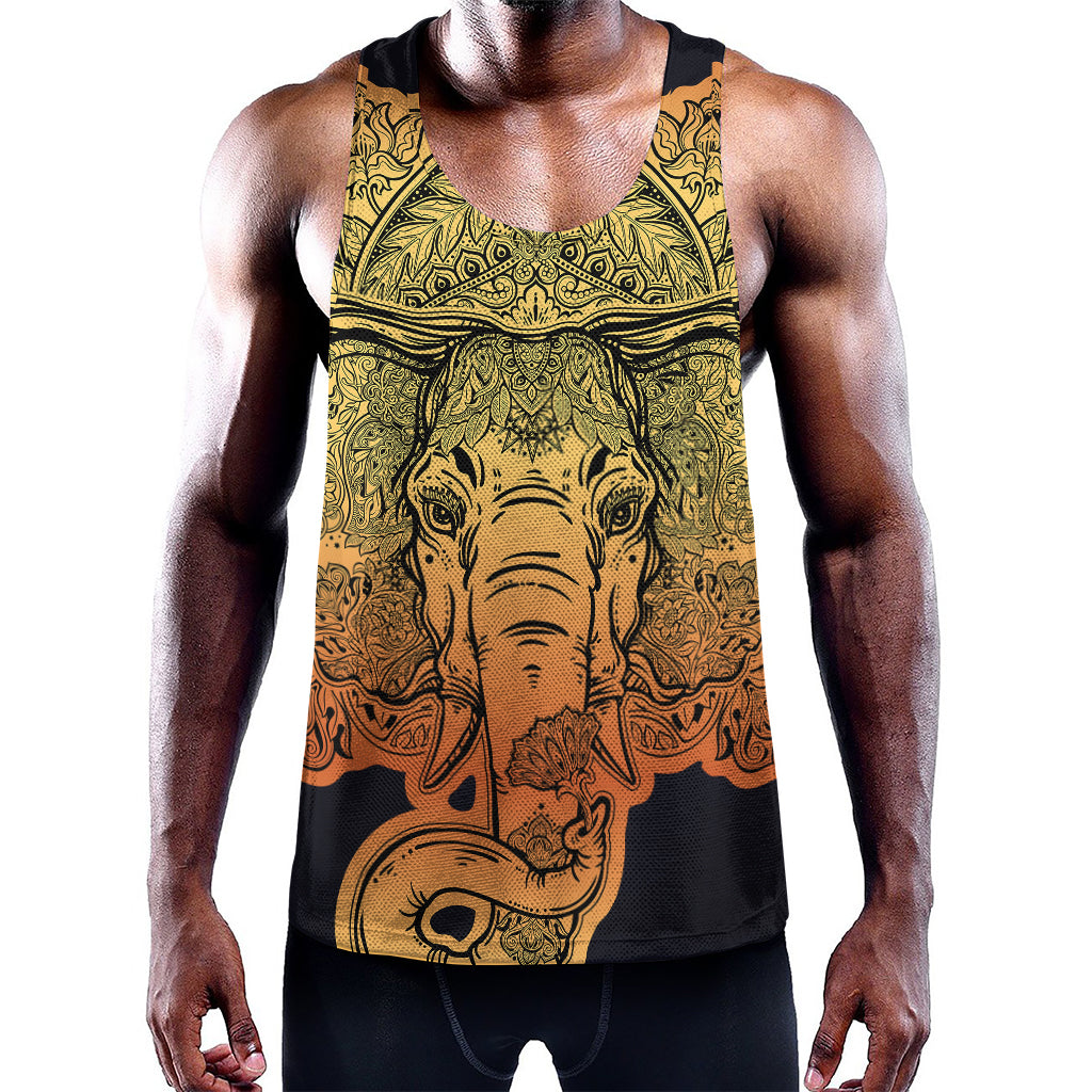 Indian Tribal Spiritual Elephant Print Training Tank Top