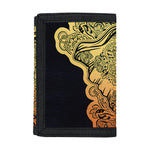 Indian Tribal Spiritual Elephant Print Trifold Wallet