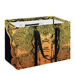 Indian Tribal Spiritual Elephant Print Utility Tote Bag