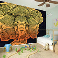 Indian Tribal Spiritual Elephant Print Wall Sticker