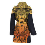 Indian Tribal Spiritual Elephant Print Women's Bathrobe