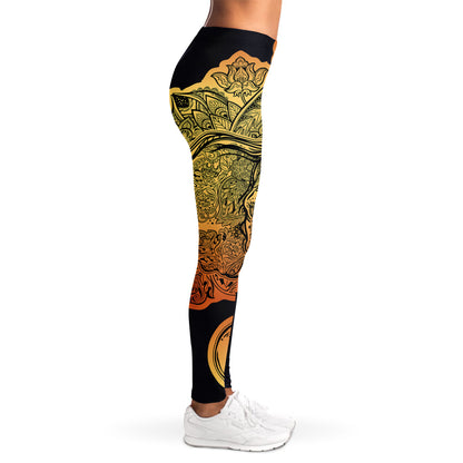 Indian Tribal Spiritual Elephant Print Women's Leggings