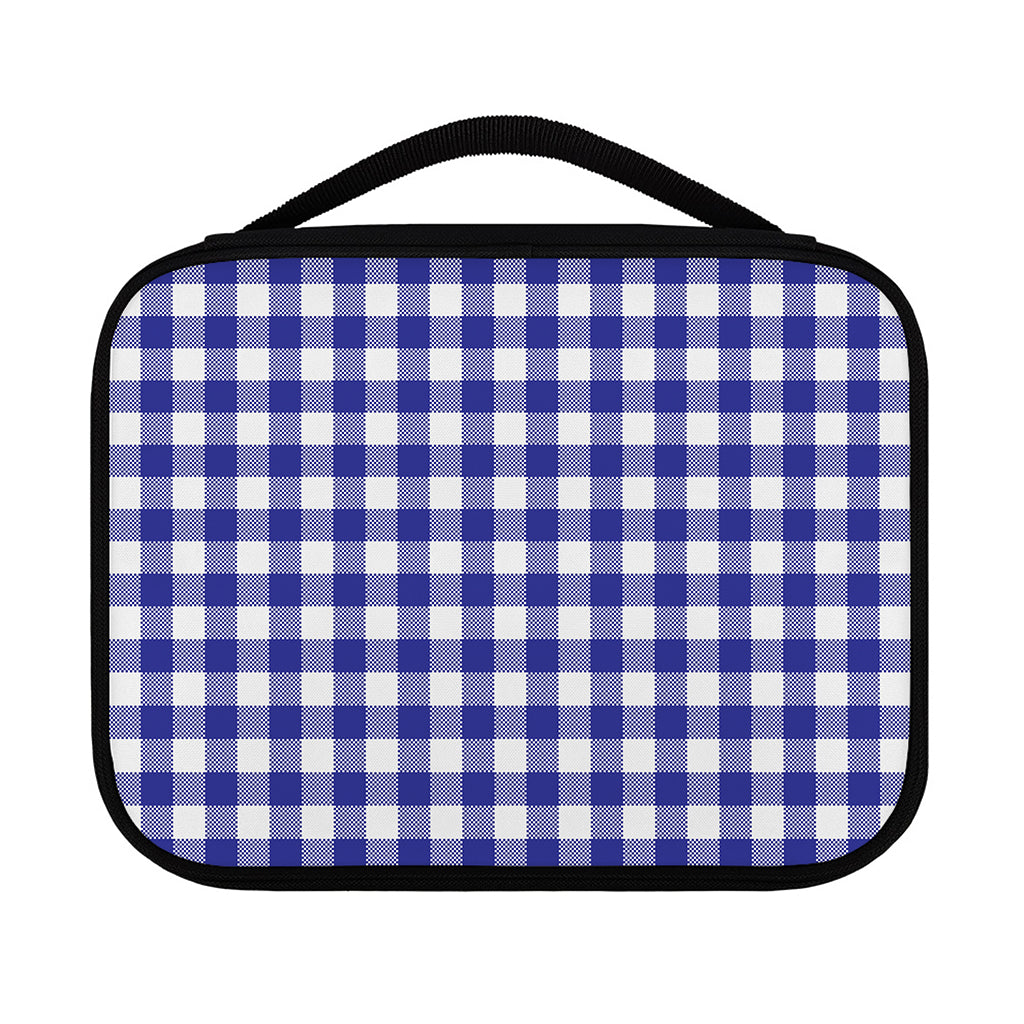 Indigo Blue And White Gingham Print Classic Bible Case