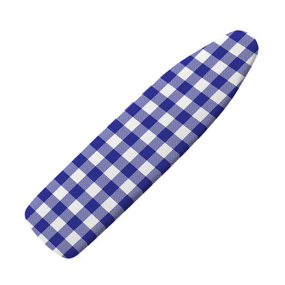 Indigo Blue And White Gingham Print Ironing Board Cover