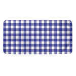 Indigo Blue And White Gingham Print Towel